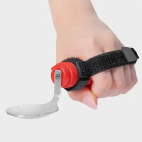 Ergonomická otočná lžíce HA 4299—Červená barva