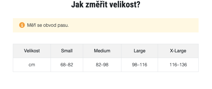 Bederní pás DYNASTRAP/ACTISTRAP—Velikost S