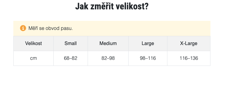 Bederní pás POROSTRAP—Velikost M