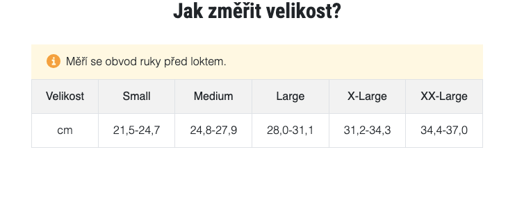 Bandáž lokte s epikondylární páskou EPIFORCE—Velikost L