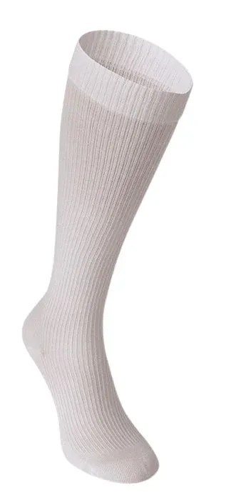 Lýtkové punčochy PHLEBO 360 COTTON TRAVEL II.KT—Velikost 2, barva bílá, délka dlouhá, se špicí