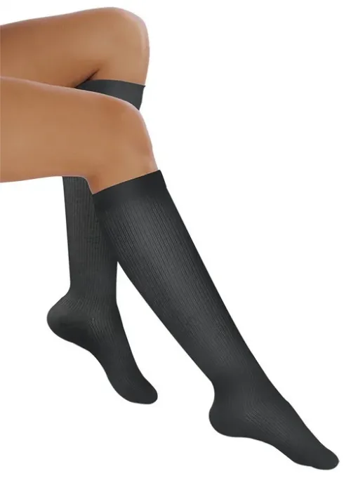 Lýtkové punčochy Avicenum PHLEBO 360 TRAVEL II.KT—Velikost 4, barva anthracit, délka normal, se špicí