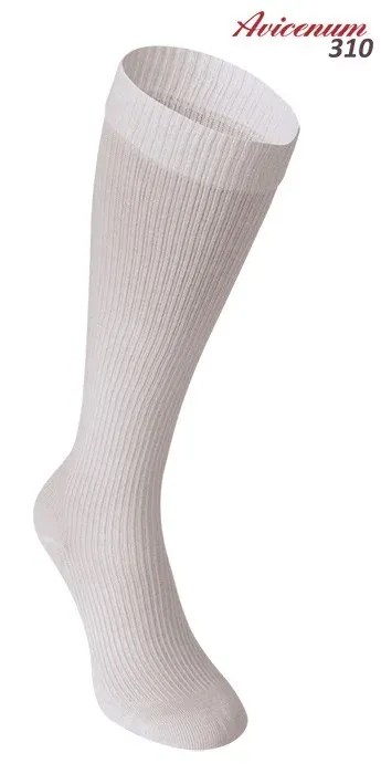 Lýtkové punčochy Avicenum PHLEBO 310—Velikost 1, barva bílá, se špicí