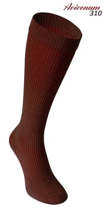Lýtkové punčochy Avicenum PHLEBO 310—Velikost 2, barva čokoláda, se špicí