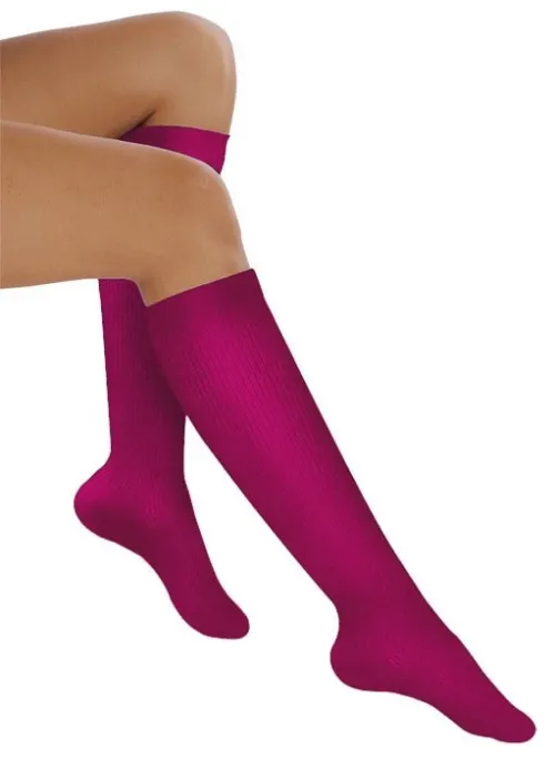 Lýtkové punčochy Avicenum PHLEBO 310—Velikost 4, barva růžová, se špicí
