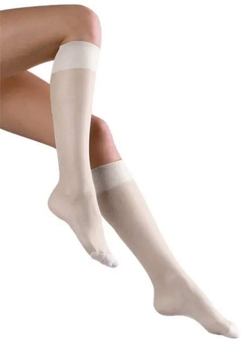Lýtkové punčochy Avicenum PHLEBO 70—Velikost 1, barva bílá, se špicí