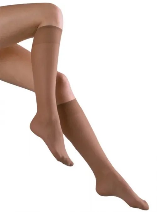 Lýtkové punčochy Avicenum PHLEBO 70—Velikost 3, barva sahara, se špicí