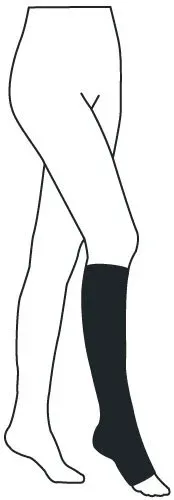 Lýtkové punčochy Avicenum PHLEBO 360 FINE II.KT—Velikost 1, barva natura, délka dlouhá, bez špice