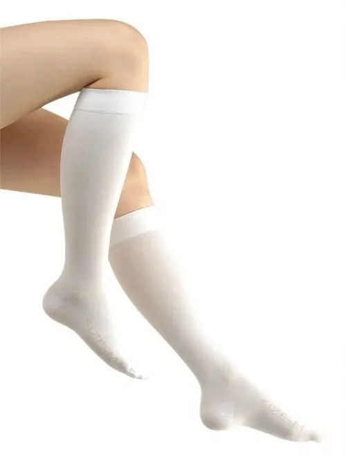 Lýtkové punčochy Avicenum PHLEBO ANTI-TROMBO—Velikost 5, barva bílá, se špicí