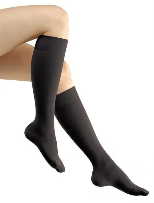 Lýtkové punčochy Avicenum PHLEBO 360 II.KT—Velikost 3, barva černá, délka normal, se špicí
