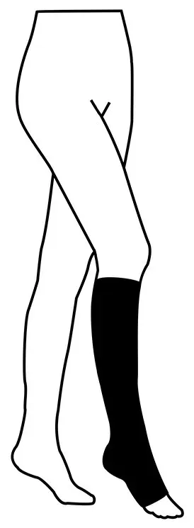 Lýtkové punčochy Avicenum PHLEBO 360 II.KT—Velikost 5, barva černá, délka normal, bez špice