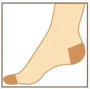 Lýtkové punčochy SILNÉ Avicenum PHLEBO 140—Velikost 3, barva béžová, délka dlouhá, se špicí