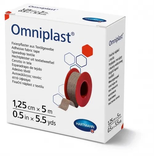 Omniplast cívková náplast textilní 1,25 cm x 5 m—1ks
