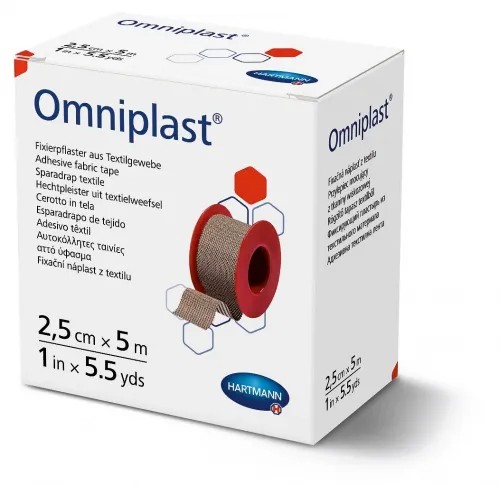 Omniplast cívková náplast textilní 2,5 cm x 5 m—1ks