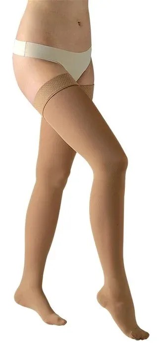 Stehenní punčochy Avicenum PHLEBO 360 II.KT—Velikost 3, barva natura, s lemem, délka normal, se špicí