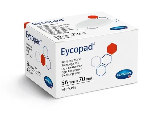 Sterilní oční kompres Eycopad 5 ks—56 x 70 mm