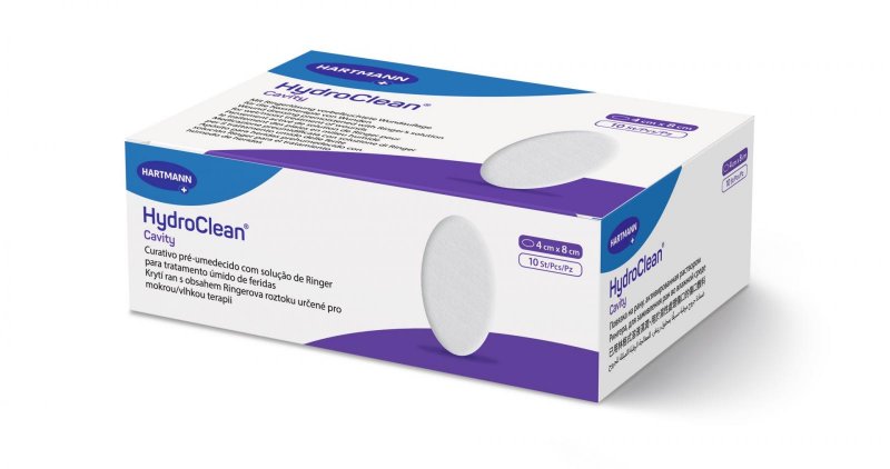 Aktivní čisticí krytí HydroClean Cavity—4x8 cm, 10ks