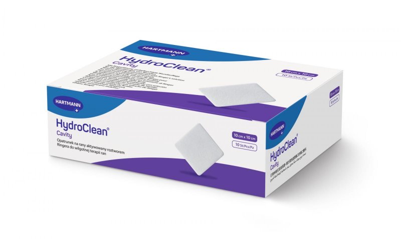 Aktivní čisticí krytí HydroClean Cavity—10x10 cm, 10ks