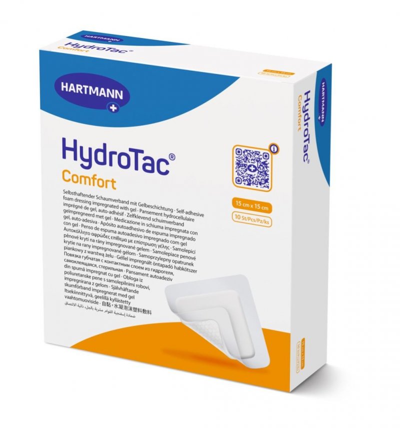 Krytí s Hydrogelem HydroTac Comfort 10 ks—15 x 15 cm