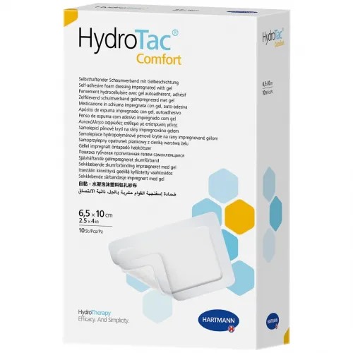Krytí s Hydrogelem HydroTac Comfort 10 ks—6,5 x 10 cm