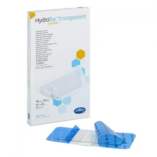 Krytí s hydrogelem HydroTac Transparent Comfort —10 ks, 10 x 20 cm