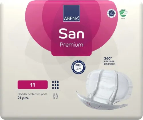 Abena San PREMIUM 11—Absorpční pleny, savost 3400ml, 21ks