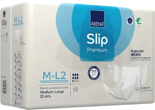 Abena Slip FLEXI FIT PREMIUM M-L2—Absorpční kalhotky, boky 70-120 cm, savost 2400ml, 25ks