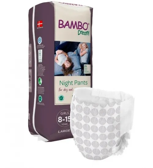 Bambo Dreamy Nights PANTS 8-15 GIRL, 35-50 kg—8-15 let, 35-50 kg, pro dívky, 10ks