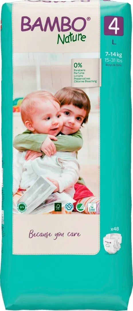Bambo Nature 4 - Tall 7-14 kg—Dvojité balení, 48ks