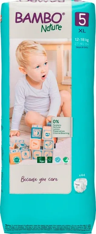 Bambo Nature 5 - Tall 12-18 kg—Dvojité balení, 44ks