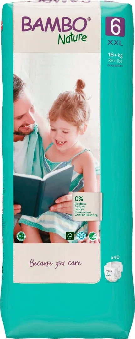 Bambo Nature 6 - Tall 16+ kg—Dvojité balení, 40ks