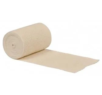 Elastické krátkotažné obinadlo s dvěma klipy—12cm x 5m, 10 ks/bal