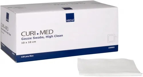 Gázové kompresy nesterilní—10 x 10 cm, 120 ks/box