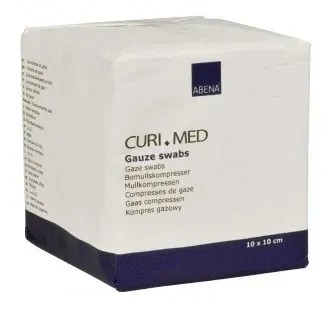 Gázové kompresy nesterilní—10 x 10 cm, 100 ks/bal