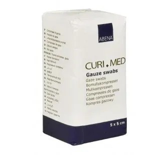 Gázové kompresy nesterilní—5 x 5 cm, 100 ks/bal