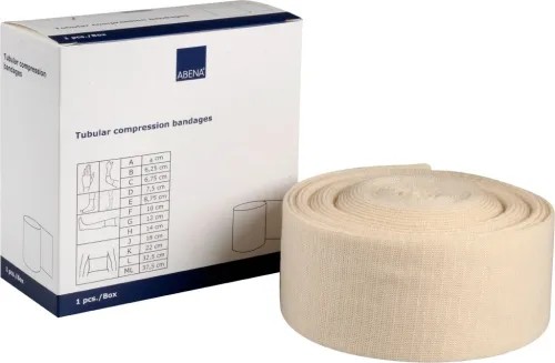 Hadicový obvaz s Lycrou pružný, vel. F—pro stehna a kolena, 10cm x 10m