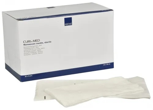 Kompresy z netkané textilie, sterilní—10 x 20 cm, 125 ks/bal