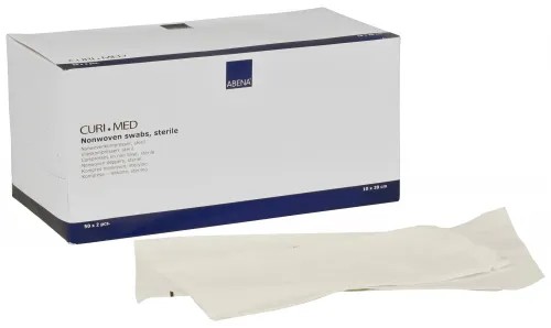 Kompresy z netkané textilie, sterilní—10 x 20 cm, 100 ks/bal