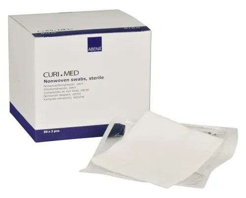 Kompresy z netkané textilie, sterilní—10 x 10 cm, 100 ks/bal