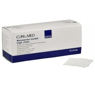 Kompresy z netkané textilie, nesterilní—5 x 5 cm, 150 ks/box