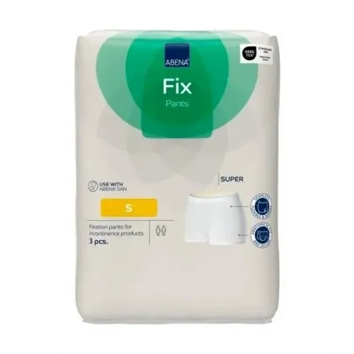 Abena FIX PANTS SUPER S—Fixační zesílené kalhotky s nohavičkami, boky 75-105 cm, 3ks