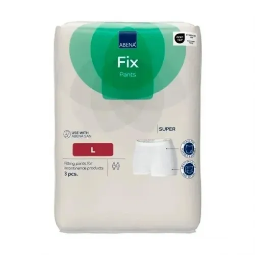 Abena Fixační zesílené kalhotky FIX PANTS SUPER L—s nohavičkami, boky 90-130 cm, 3ks