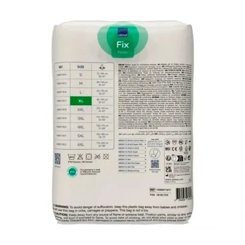 Abena FIX PANTS SUPER XL—Fixační zesílené kalhotky s nohavičkami, boky 95-145 cm, 3ks