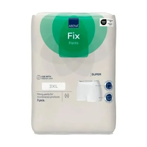 Abena FIX PANTS SUPER 3XL—Fixační zesílené kalhotky s nohavičkami, boky 110-165 cm, 3ks