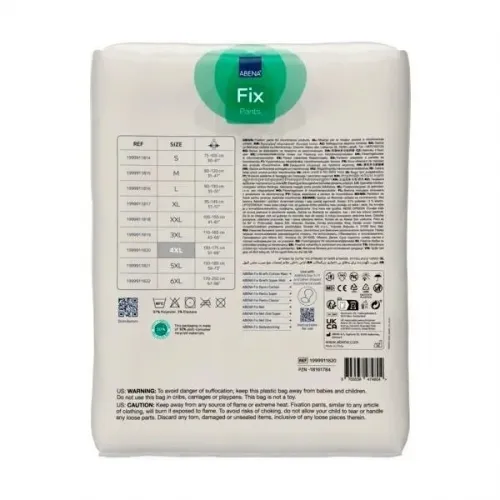 Abena FIX PANTS SUPER 4XL—Fixační zesílené kalhotky s nohavičkami, boky 130-175 cm, 3ks