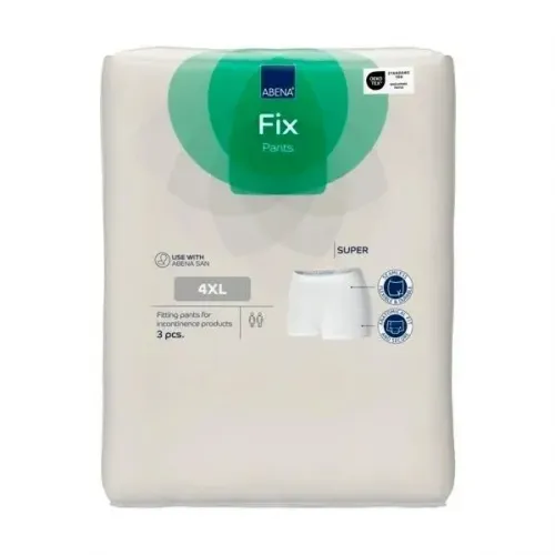 Abena FIX PANTS SUPER 4XL—Fixační zesílené kalhotky s nohavičkami, boky 130-175 cm, 3ks