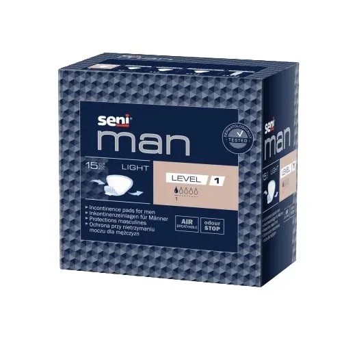 SENI Man Light LEVEL 1—Vložky absorpční pro muže 15 ks