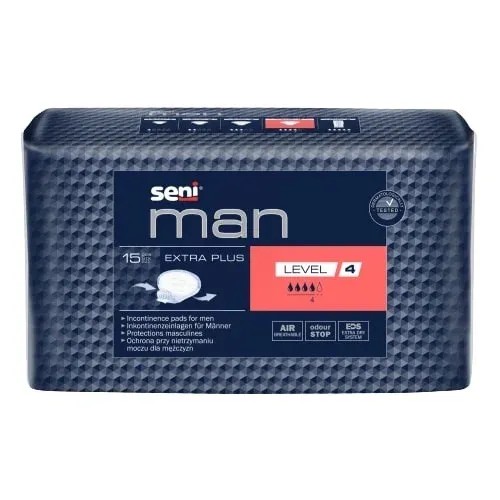 SENI Man Extra Plus LEVEL 4—Vložky absorpční pro muže 15 ks