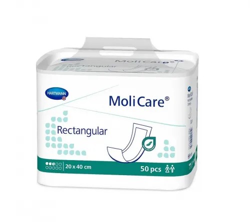 Podložky MoliCare Rectangular 3 kapky—velikost 20x40 cm, 50 ks
