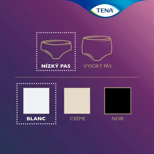 TENA Silhouette Normal Low Waist Blanc L—Kalhotky absorpční natahovací 5 ks